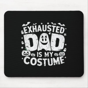 Funny Halloween Exhausted Dad Is My Costume Matchi Mouse Mat