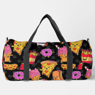 funny halloween fast food monsters  duffle bag