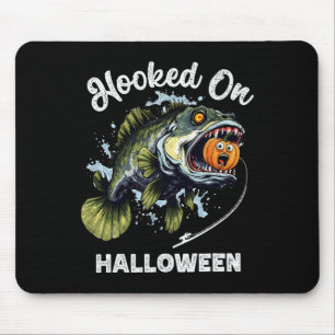 Funny Halloween Fishing Boys Mens Zombie B Fish Pu Mouse Mat