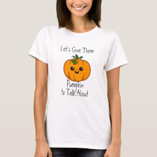 Funny Halloween Flirty Pumpkin    T-Shirt