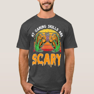 Funny Halloween Gaming Skills Gamer Girls or Boys T-Shirt