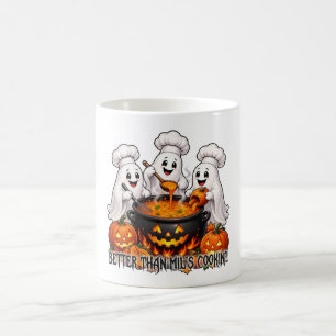 Funny Halloween Ghost – Better Than MIL’s Cookin' Coffee Mug