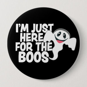 Funny Halloween Ghost Boos Pun 10 Cm Round Badge
