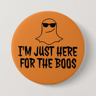 Funny Halloween Ghost Boos Pun  7.5 Cm Round Badge