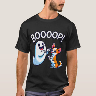 Funny Halloween Ghost Chihuahua Dog Boop Silly Pup T-Shirt