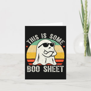 Funny Halloween Ghost Costume Vintage Mens Women Card