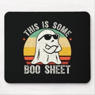 Funny Halloween Ghost Costume Vintage Mens Women  Mouse Mat