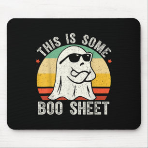 Funny Halloween Ghost Costume Vintage Mens Women Mouse Mat