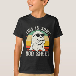 Funny Halloween Ghost Costume Vintage Mens Women T-Shirt