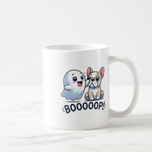 Funny Halloween Ghost French Bulldog Boop Easy Laz Coffee Mug