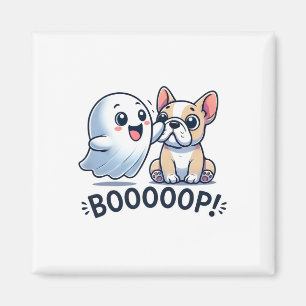 Funny Halloween Ghost French Bulldog Boop Easy Laz Magnet