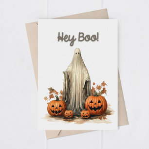 Funny Halloween Ghost Greeting Card