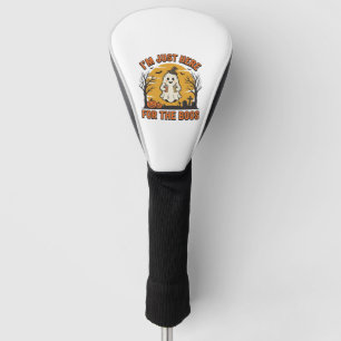Funny Halloween Ghost Here for the Boos Vintage De Golf Head Cover