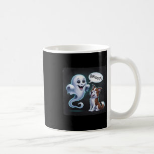Funny Halloween Ghost Husky Dog Boop Silly Puppy H Coffee Mug