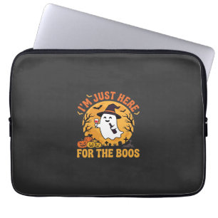 Funny Halloween Ghost I'm Just Here For The Boos Laptop Sleeve