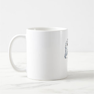 Funny Halloween Ghost Maine Coon Cat Boop Easy Laz Coffee Mug