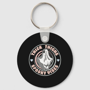 Funny Halloween Ghost Pastel Goth Key Ring