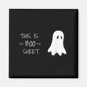 Funny Halloween Ghost This is Boo Sheet Magnet