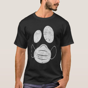 Funny Halloween Ghost Wearing Mask Costume Gift T-Shirt