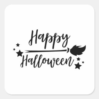 Funny Halloween Gifts - Happy Halloween Square Sticker