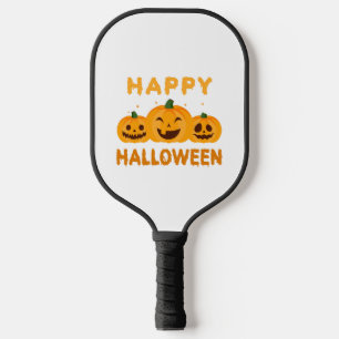 Funny Halloween Happy Halloween Pumpkins Pickleball Paddle