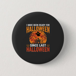 Funny Halloween Haunted House Ghost Moon Design 6 Cm Round Badge