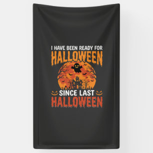 Funny Halloween Haunted House Ghost Moon Design Banner