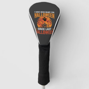 Funny Halloween Haunted House Ghost Moon Design Golf Head Cover