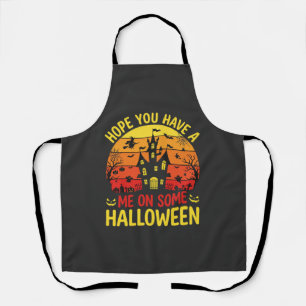 Funny Halloween Haunted House Me On Some Design Apron