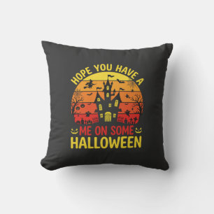 Funny Halloween Haunted House Me On Some Design Cushion