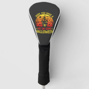 Funny Halloween Haunted House Me On Some Design Golf Head Cover