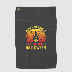Funny Halloween Haunted House Me On Some Design Golf Towel