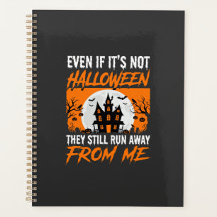 Funny Halloween Haunted House Quote Graphic Planner
