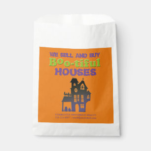 Funny Halloween Haunted House Real Estate Treat Favour Bags