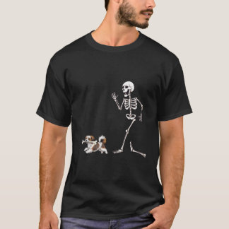 Funny Halloween Havanese and Skeleton T-Shirt