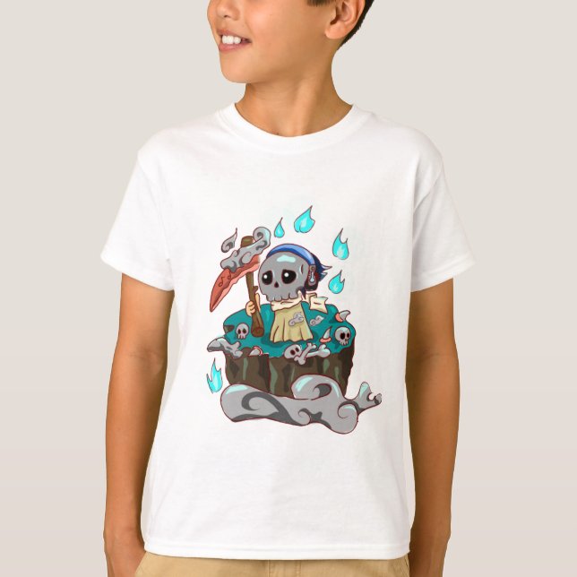 Funny Halloween Headphone T-Shirt (Front)