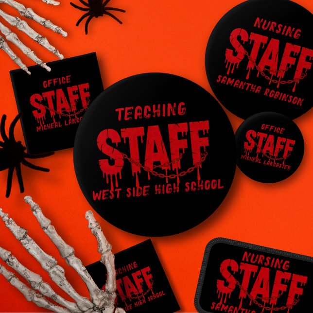 Funny Halloween Horror Costume Adult Staff Party  6 Cm Round Badge (Creator Uploaded)