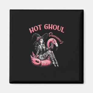 Funny Halloween Hot Ghoul Summer Summerween Cute Magnet