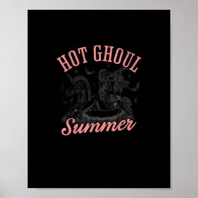  Funny Halloween Hot Ghoul Summer Summerween Poster (Front)