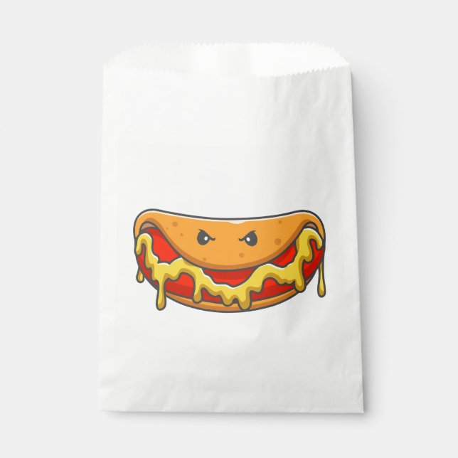 funny halloween hotdog monster spooky  favour bags (Front)
