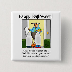 Funny Halloween Humour Button Gifts/Favours