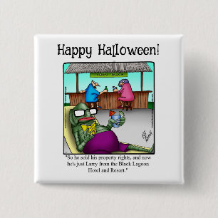 Funny Halloween Humour Button Gifts/Favours