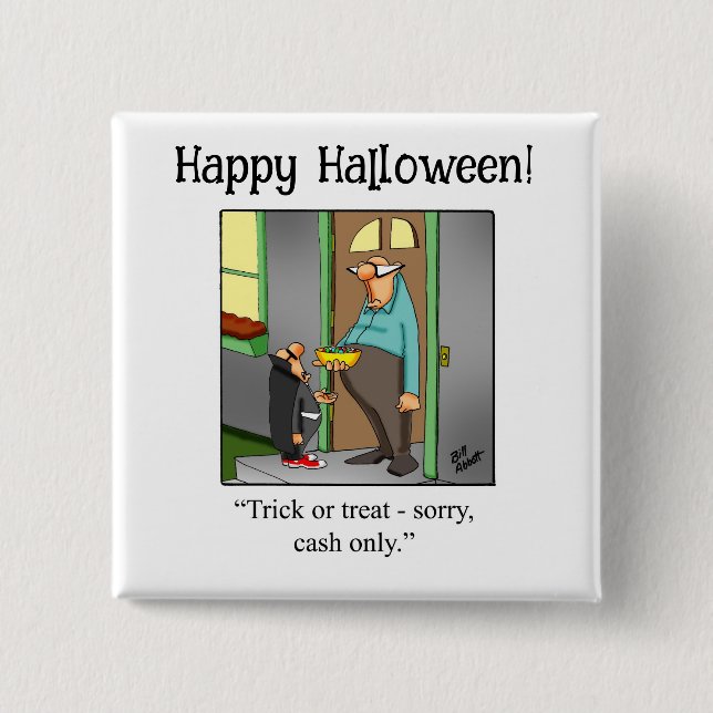 Funny Halloween Humour Button Gifts/Favours (Front)