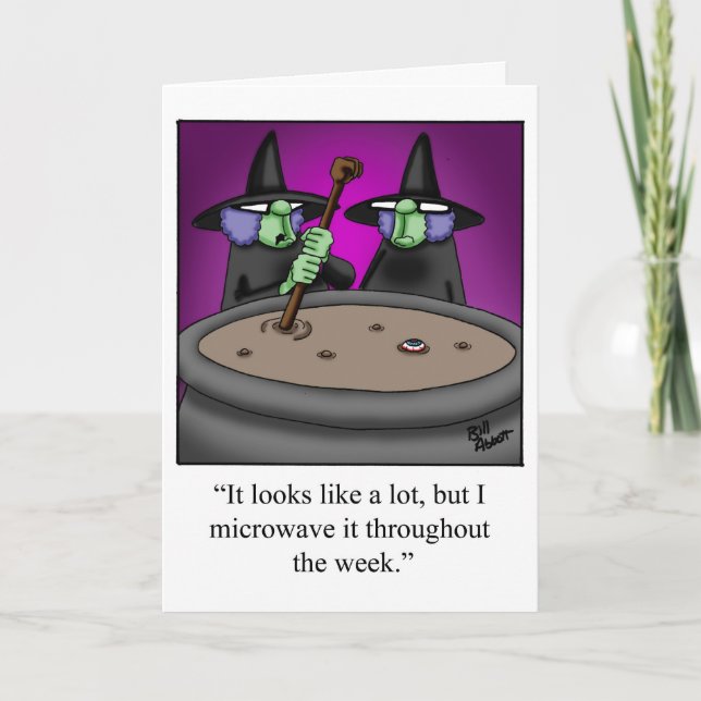 Funny Halloween Humour Card Spectickles (Front)