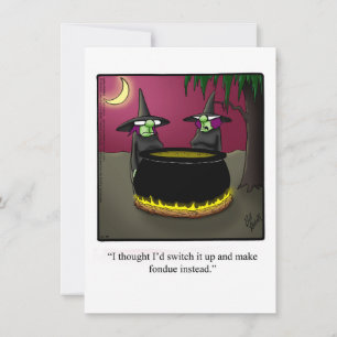 Funny Halloween Humour Greeting Card 