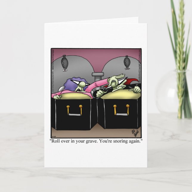 Funny Halloween Humour Greeting Card  (Front)