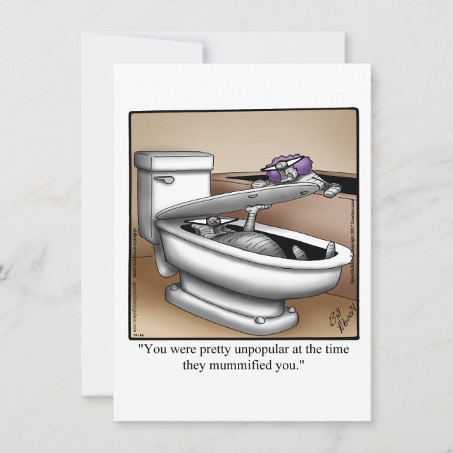 Funny Halloween Humour Greeting Card  (Front)