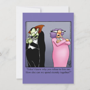 Funny Halloween Humour Greeting Card 