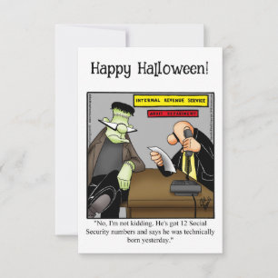 Funny Halloween Humour Greeting Card