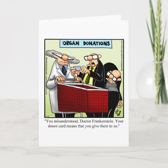 Funny Halloween Humour Greeting Card  (Front)